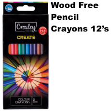Croxley Create Wood-Free Pencil Crayons 12's